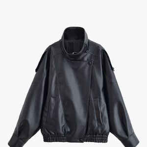 Women's Black Leather Jacket